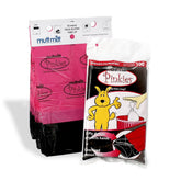 Mutt Mitt Pinkies 2-Ply bags shown highlighting thick, leakproof pickup.