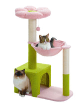 MUTTROS Flower Cat Tree Base provides steady support for curious cats.
