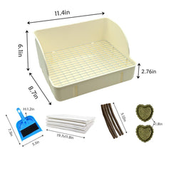 MUUG rabbit litter box interior grid for easy cleaning