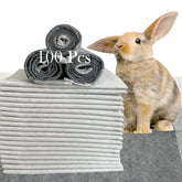 MUYG rabbit pee pad 13x18 inch showing absorbent bamboo charcoal odor control