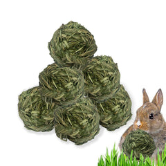 MUYG bunny Timothy grass ball toy for natural chewing and play