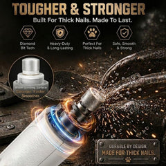 MUZMDNI low-noise nail grinder reduces pet anxiety