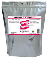 MVP Vitamin E 5,000 pellets, close-up for easy horse feeding