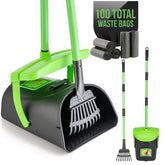 MXF pooper scooper swivel-bin in action, large capacity for quick yard cleanup