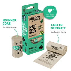 MyEcoWorld easy-open coreless rolls fit in pockets or dispensers.