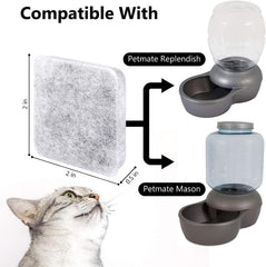 MyfatBOSS filter in-use on a dog bowl demonstrates ongoing filtration.
