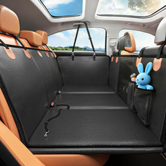 MYJAQI back-seat extender with PU leather cover for scratch-resistant pet protection