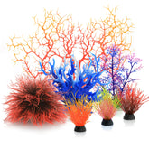 MyLifeUNIT 7-pack coral ornaments for vibrant fish tank decor