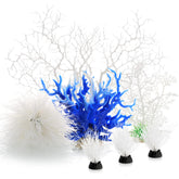 MyLifeUNIT white artificial coral ornament enhances aquarium elegance