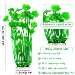 MyLifeUNIT ceramic-base plants stay upright, adding stable decor to your tank.