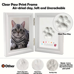 MYPAWLETS clay impression kit creates a clear paw print you can personalize.