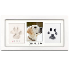 MYPAWLETS paw print frame kit packaging showing contents for easy keepsake creation.