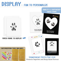 MYPAWLETS stickers personalize name and date on paw prints