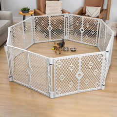 MYPET Paws Petyard indoor-use demonstrates a compact, safe space for small dogs