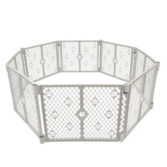 MYPET 8-Panel Paws Petyard setup highlights a versatile indoor/outdoor play area