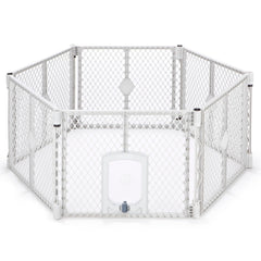 MyPet Petyard Passage 6-panel playpen for versatile indoor/outdoor use and easy setup.