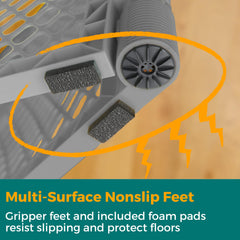 Skid-resistant pads keep the pen in place on any surface