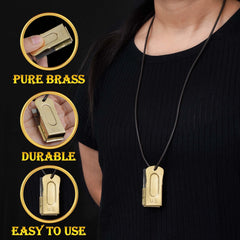 Mythrojan brass-steel clicker with crisp loud click sound.