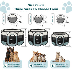 MZNZ dog playpen used indoors and outdoors for versatile pet space