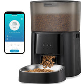 MZZ automatic cat feeder with wifi for remote control and scheduled meals