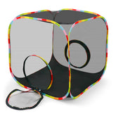 Naielfopet portable collapsible cat playpen with outdoor setup for travel and containment