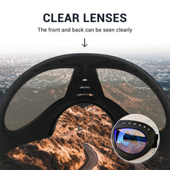 NAMSAN clear dog goggles UV-resistant lenses reduce sun glare.