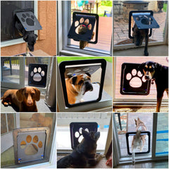NAMSAN magnetic self-closing flap keeps pets comfortable