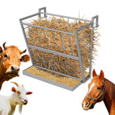 NANANARDOSO 2 in 1 hay feeder front view offers ample daily feed access