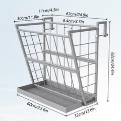 NANANARDOSO 2 in 1 hay feeder multi-access view for several animals