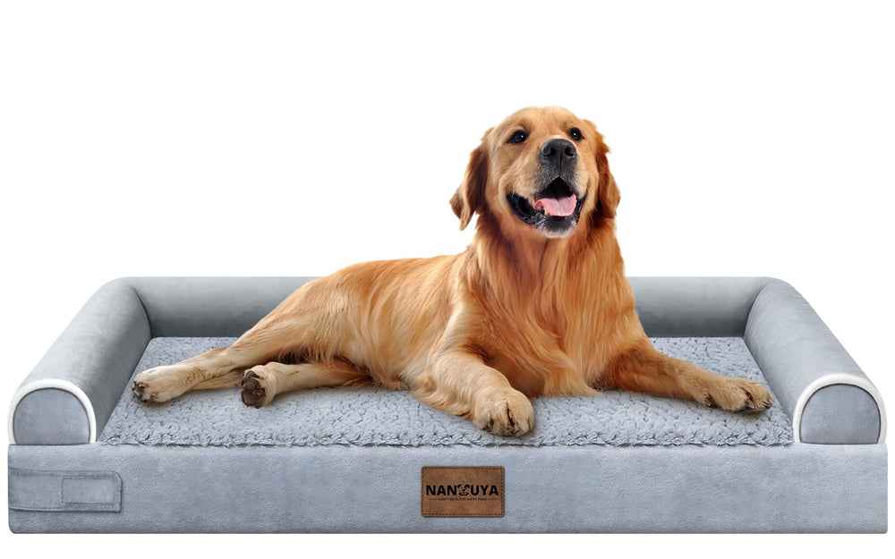 NANUYA large dog bed foam top view for joint support