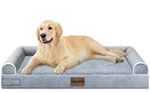 NANUYA large dog bed with orthopedic foam supports joints during rest.