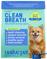 Native Pet GutWell Clean Breath tub ready for daily dental care.