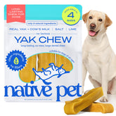 Native Pet Yak Cheese Himalayan dog chews pack front showing natural ingredients and packaging