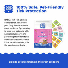 NATPAT patch on dog coat during application; easy, safe use