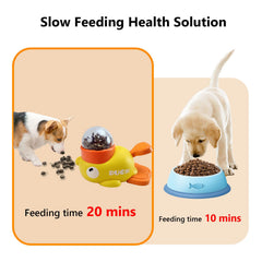 Slow feeding design helps pace meals for pets and reduces haste