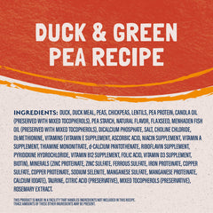 Natural Balance Grain-Free Dry Cat Food shows a simple ingredient list for cats.