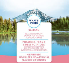 Natural Balance grain-free formula on the treat bag for sensitive diets.