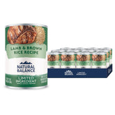 Natural Balance LID Lamb & Brown Rice canned dog food pack of 12.