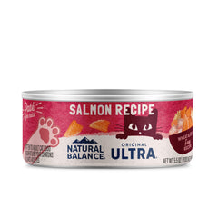 Natural Balance Original Ultra Salmon Pate can in 24-pack, protein-forward nourishment for muscles.