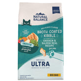 Natural Balance Original Ultra Indoor bag front highlighting indoor-focused cat food for steady energy.