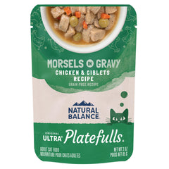 Natural Balance Original Ultra Platefulls front view showing grain-free formula for cats