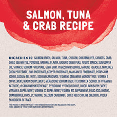 Platefulls grain-free entree in gravy shown as a satisfying cat meal.