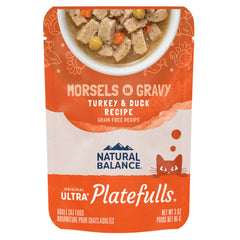 Natural Balance Platefulls indoor cat bowl showing a balanced meal for indoor cats