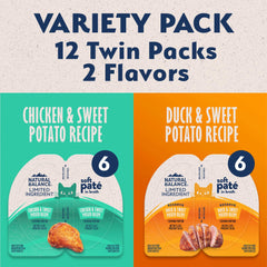 Natural Balance Split Cup Duck Twin-Pack: easy, pre-portioned servings.
