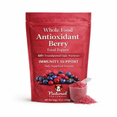 Natural Dog Company Berry Antioxidant Topper bottle boosts daily nutrition and flavor