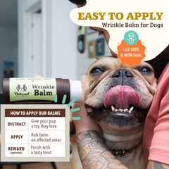 Natural Dog Company plant-based wrinkle paste for sensitive facial folds.