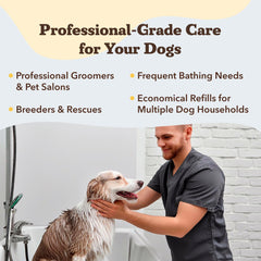 Natural Dog Company Sensitive Skin Shampoo coconut oil hero image highlighting conditioning benefits