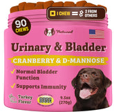 Natural Dog Company urinary bladder soft chews bag front for daily urinary support.