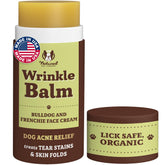 Natural Dog Company wrinkle balm for dog folds, soothing daily skin care.