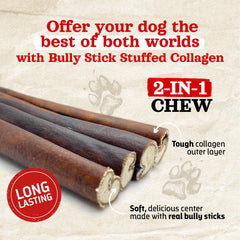 Natural Farm chicken filled collagen stick, savory dog treat